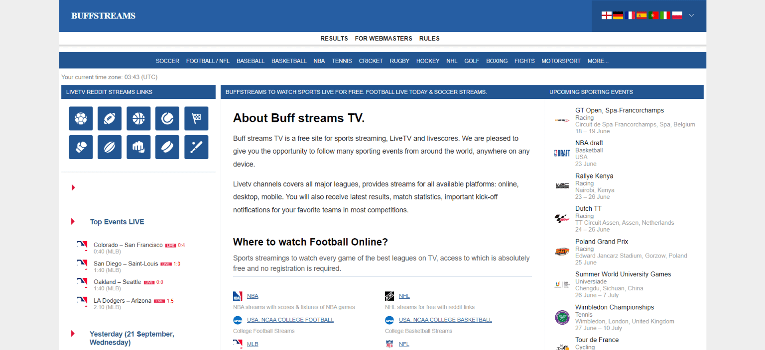 Buffstreamz - Stream Live Sports and Scores - Daily Contributor