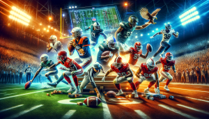 Comprehensive Analysis of NFL Week 12: Matchups, Predictions, Best Bets, Key Player Matchups, and In-Depth Analysis 8 DALL·E 2023 11 22 10.08.48 An exciting collage of American football action showcasing dynamic plays strategic team huddles and key player matchups. The image captures the int